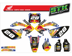 VINILO HONDA CRFX 450 2008 RED BULL