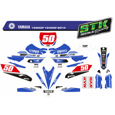 VINILO YAMAHA YZ250F YZ450F 2014